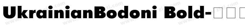 UkrainianBodoni Bold字体转换